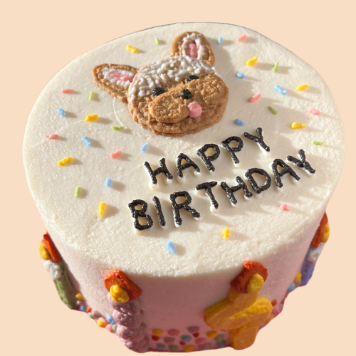 Dog Birthday Candle Cake