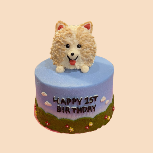 Dog Garden Party Cake