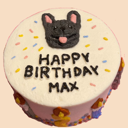 Dog Birthday Candle Cake